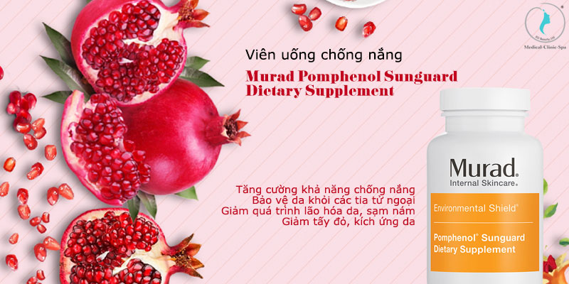 Công dụng của viên uống chống nắng Murad Pomphenol Sunguard Dietary Supplement