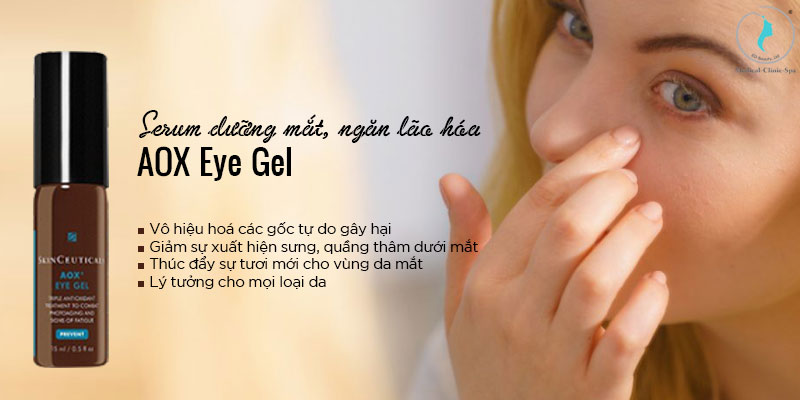 Chăm sóc da vùng mắt với Serum dưỡng mắt, ngăn lão hóa AOX Eye Gel