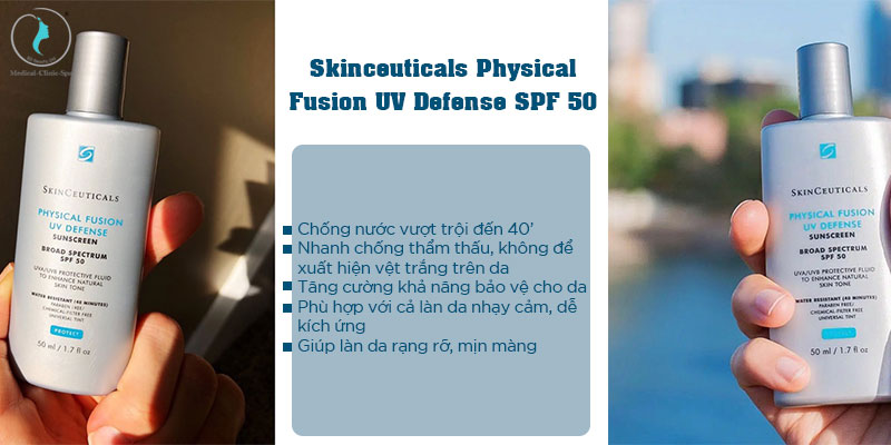 Công dụng của Skinceuticals Physical Fusion UV Defense SPF 50